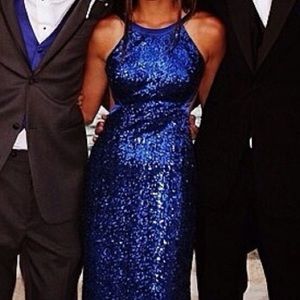 Aidan Blue Sequin Prom Dress / Evening Gown